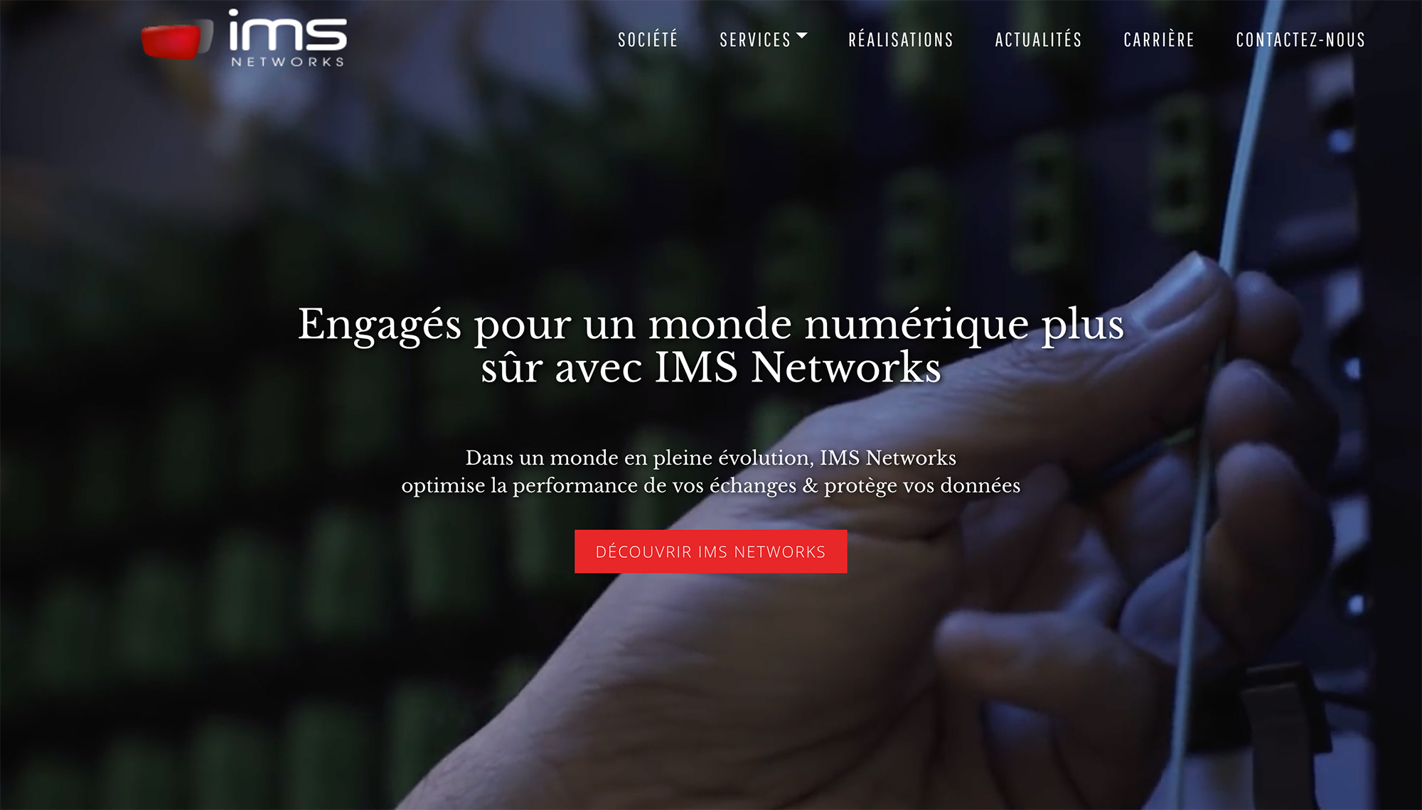IMS Network site réalisé avec Wordpress